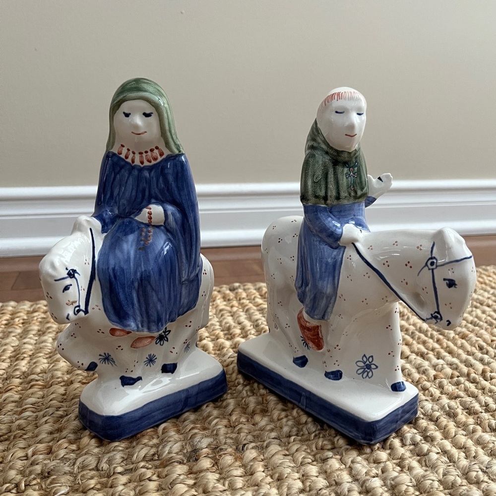 Rye Pottery figurines of the Nun Prioressand The Friar